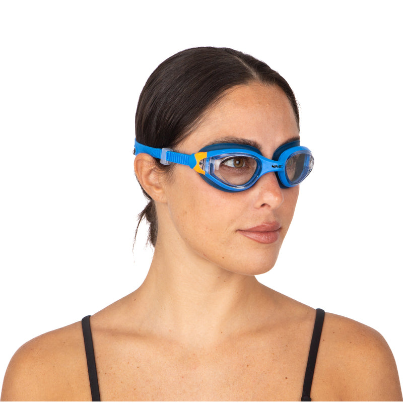 SEAC Ritmo Swimming Goggles - Wide-Vision Panoramic Lenses : SEAC Ritmo - แว่นว่ายน้ำเลนส์กว้างพิเศษ มุมมองแบบพาโนรามา ดีไซน์อิตาลีSEAC Ritmo Goggles