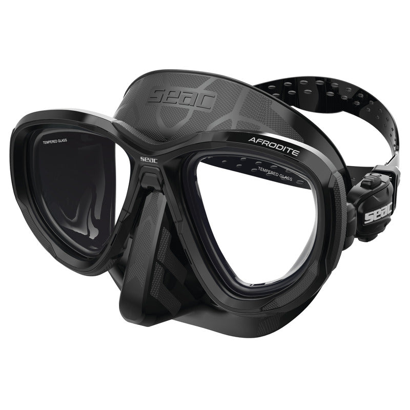 SEAC Afrodite Diving Mask - Low Volume with 3D Integrated Buckles : SEAC Afrodite หน้ากากดำน้ำปริมาตรต่ำ - ดีไซน์ Low Volume เคลียร์น้ำง่าย สวมใส่สบายเป็นพิเศษ
