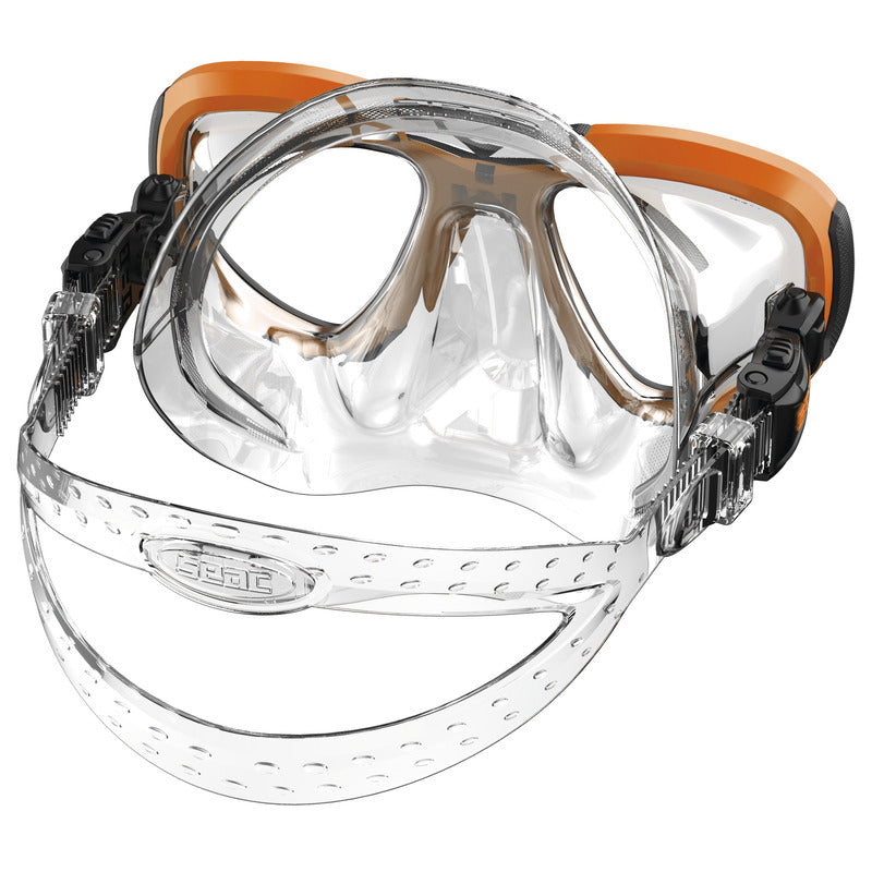 SEAC Afrodite Diving Mask - Low Volume with 3D Integrated Buckles : SEAC Afrodite หน้ากากดำน้ำปริมาตรต่ำ - ดีไซน์ Low Volume เคลียร์น้ำง่าย สวมใส่สบายเป็นพิเศษ