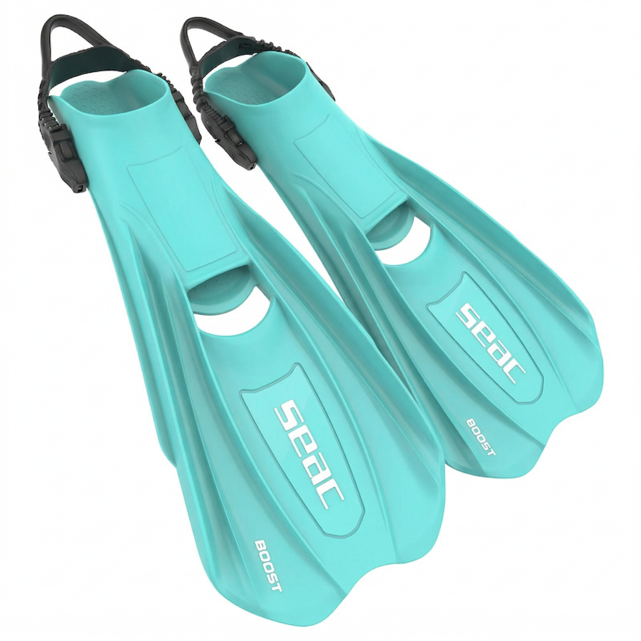 SEAC Boost Adjustable Sling Strap Fins - Barefoot Comfort & Travel Ready