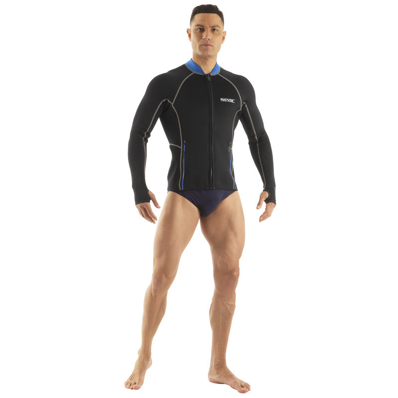 SEAC Lover Man 2mm Super Stretch Neoprene Jacket - Front Zip SEAC Lover Man เสื้อนีโอพรีน 2 มม. รุ่น Super Stretch - ซิปหน้า