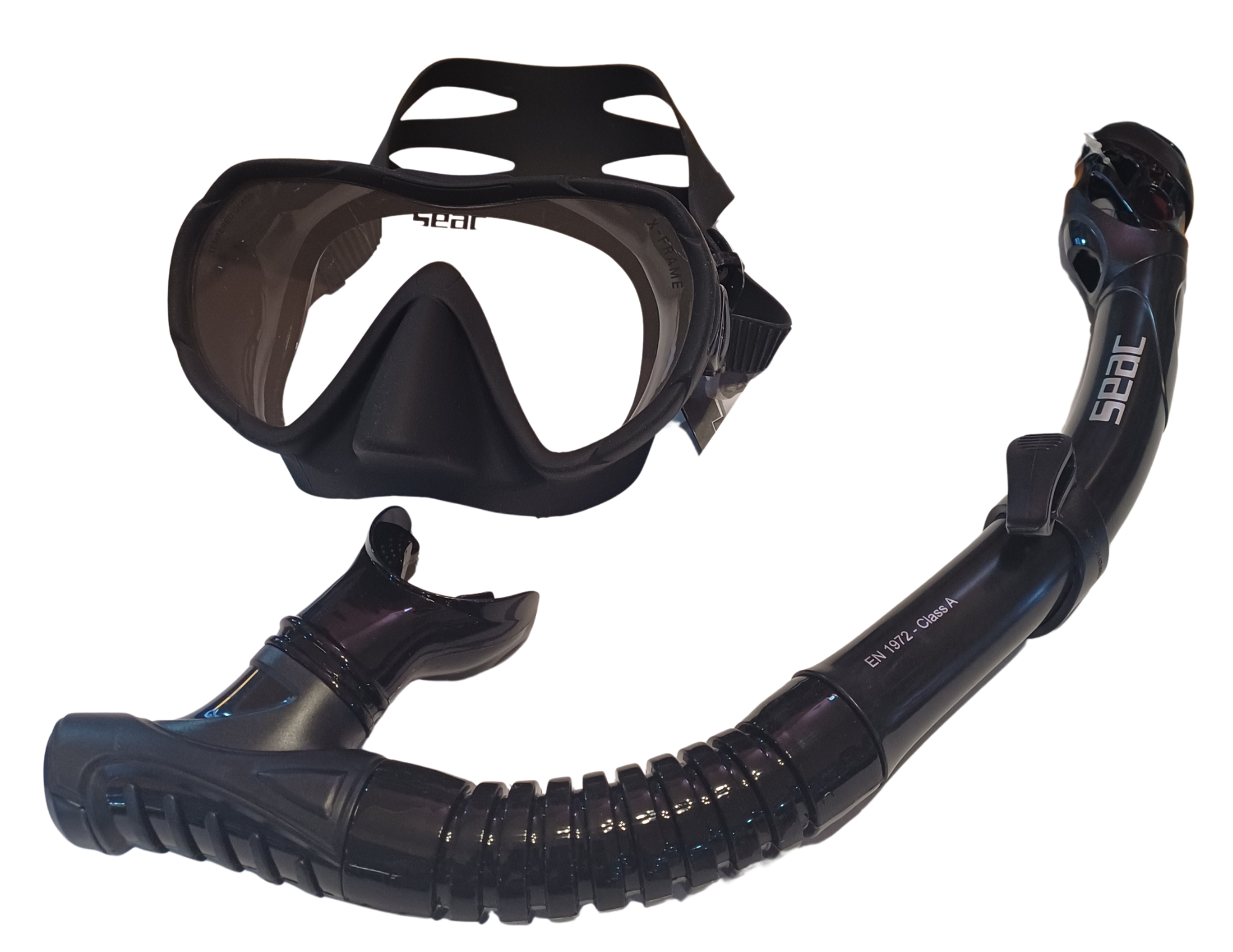 SEAC X-Frame Frameless Snorkeling Set - Mask & Snorkel Combo - SEAC X-Frame ชุดเซ็ตดำน้ำตื้นหน้ากากไร้เฟรม - หน้ากากคู่ท่อหายใจรุ่นใหม่ล่าสุด