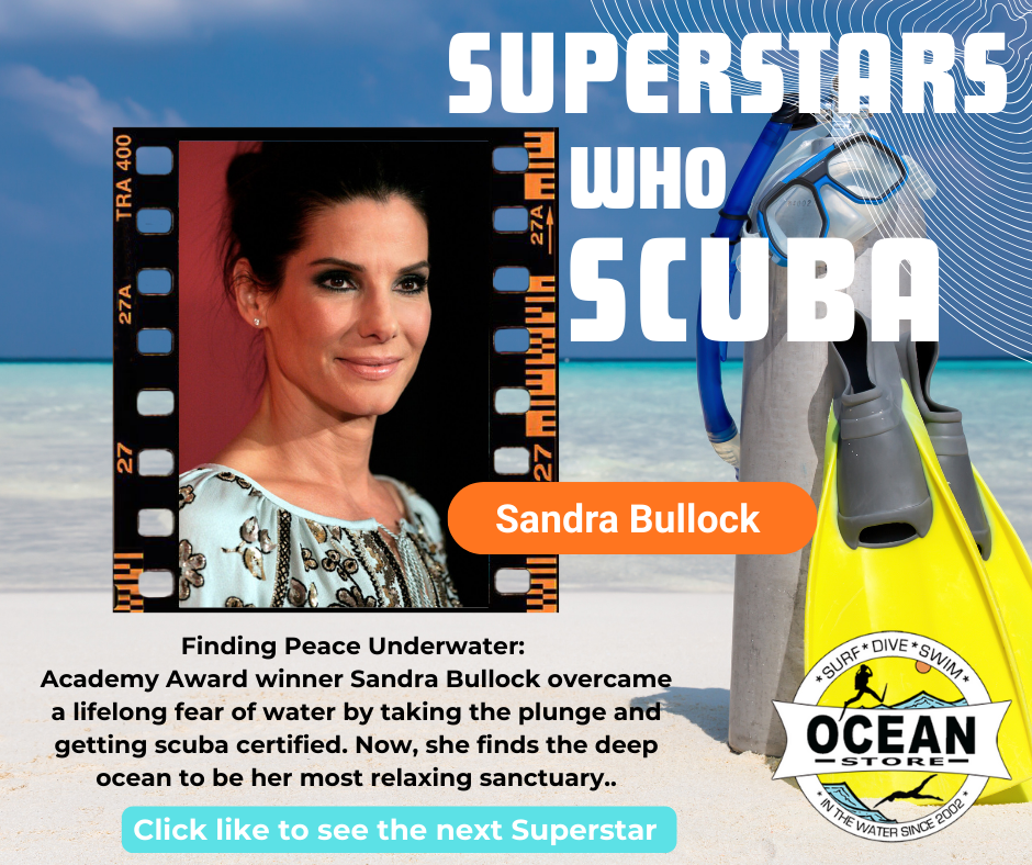 Superstars who SCUBA (Sandra Bullock)