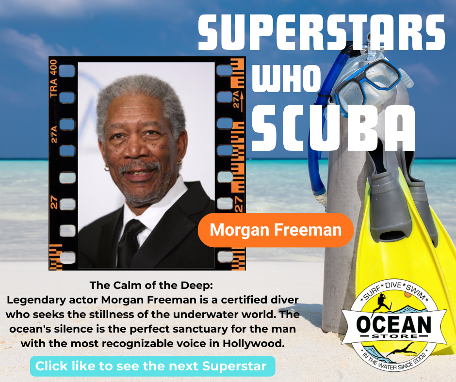 Superstars who Scuba (Morgan Freeman)