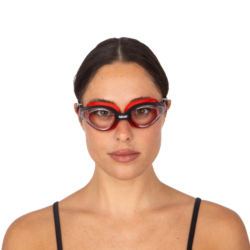SEAC Ritmo Swimming Goggles - Wide-Vision Panoramic Lenses  : SEAC Ritmo - แว่นว่ายน้ำเลนส์กว้างพิเศษ มุมมองแบบพาโนรามา ดีไซน์อิตาลีSEAC Ritmo Goggles