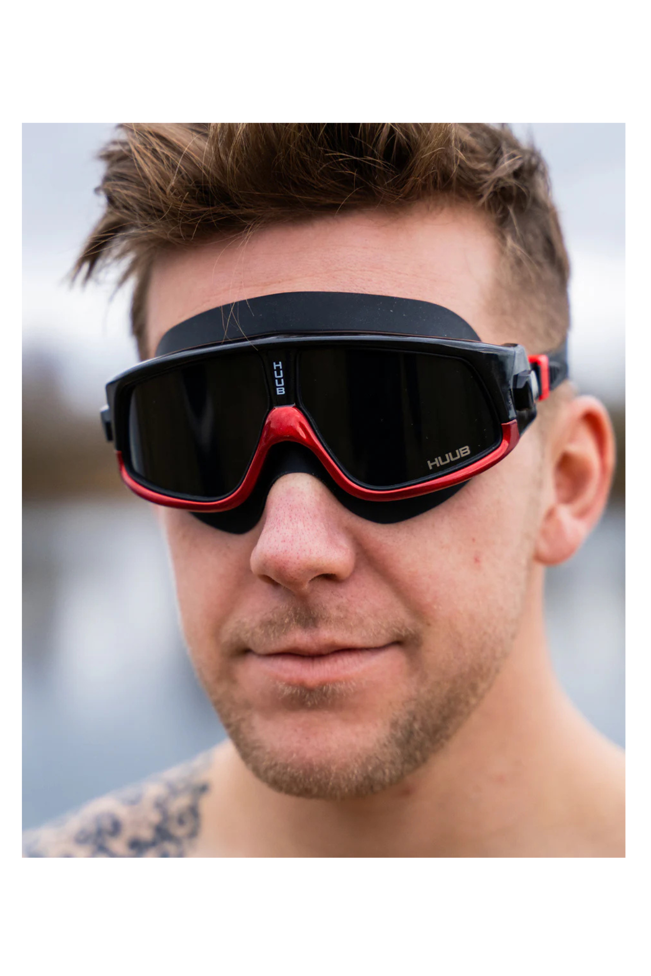 HUUB Ryft (Dark Smoke Lens - Black/Red)
