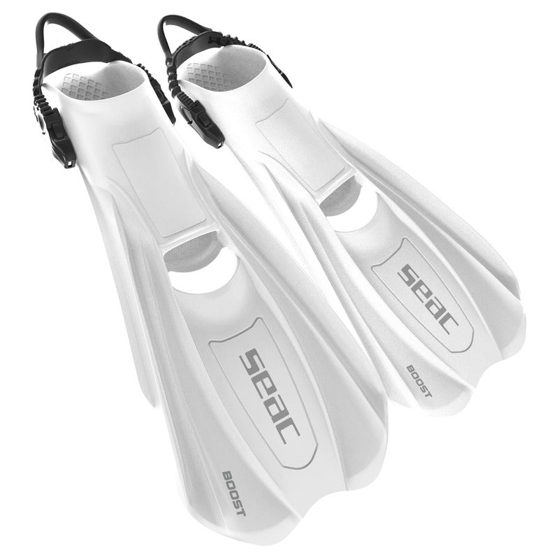 SEAC Boost Adjustable Sling Strap Fins - Barefoot Comfort & Travel Ready