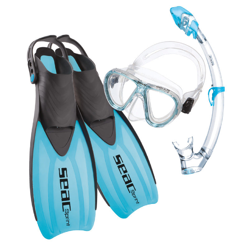Seac Set Giglio snorkelset met duikmasker en snorkelt met waterafvoerventiel voor volwassenen en kinderen Seac Set Giglio snorkelset met duikmasker en snorkelt met waterafvoerventiel voor volwassenen en kinderen