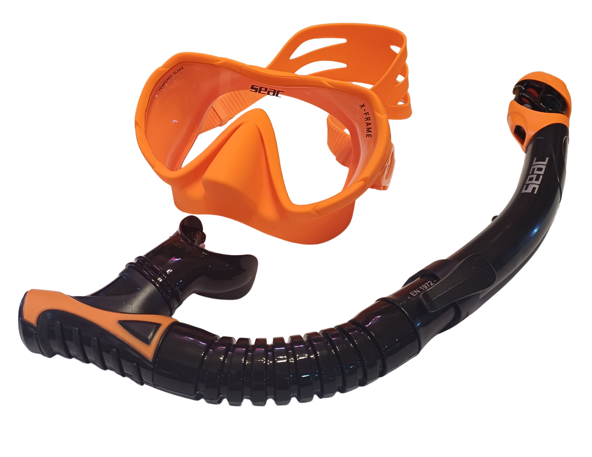 SEAC X-Frame Frameless Snorkeling Set - Mask & Snorkel Combo - SEAC X-Frame ชุดเซ็ตดำน้ำตื้นหน้ากากไร้เฟรม - หน้ากากคู่ท่อหายใจรุ่นใหม่ล่าสุด